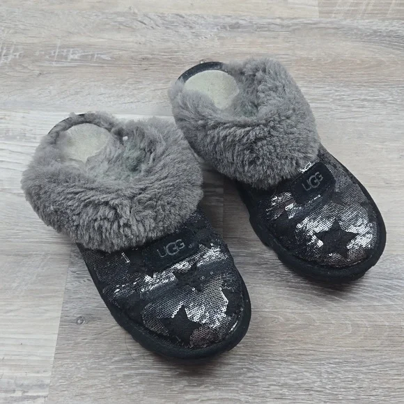 UGG | Shoes | Ugg Coquette 7 Womens Black Star Sequins Gray 